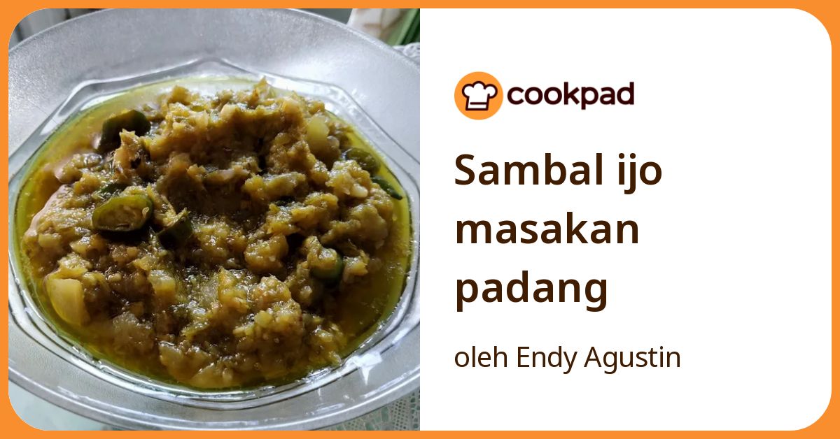 Sambal ijo masakan padang