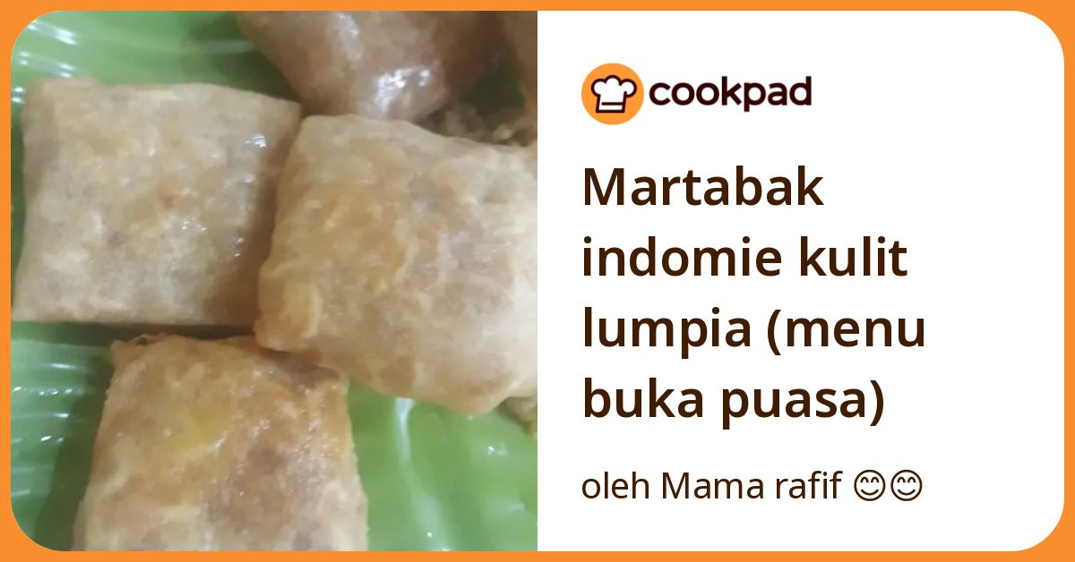 Martabak indomie kulit lumpia (menu buka puasa)