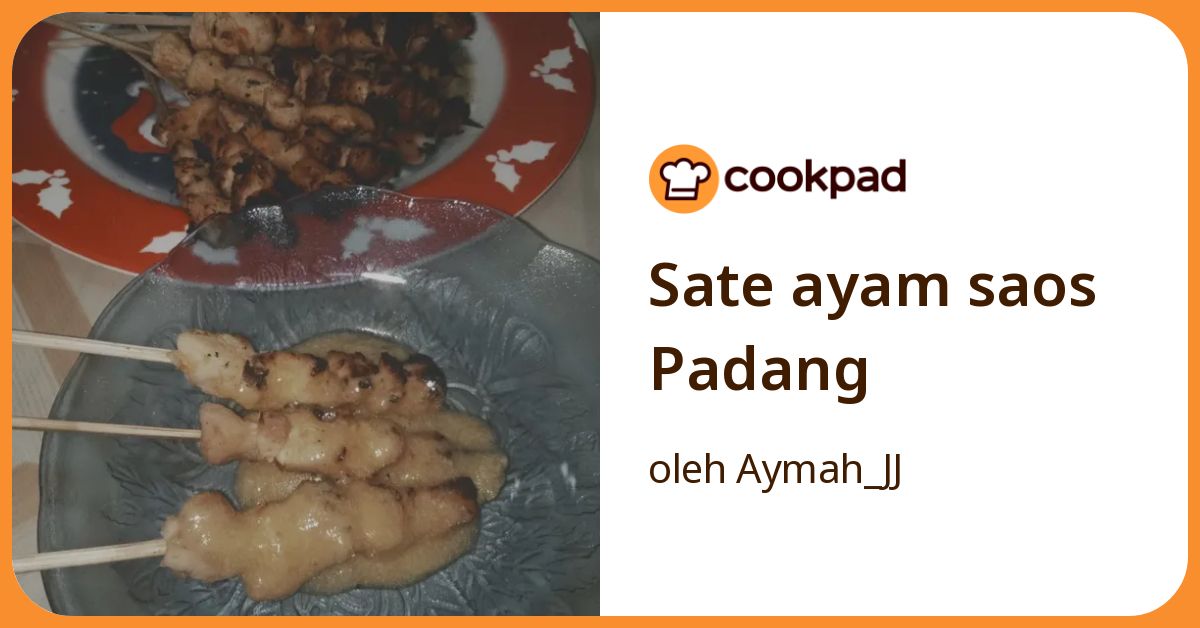 Sate ayam saos Padang