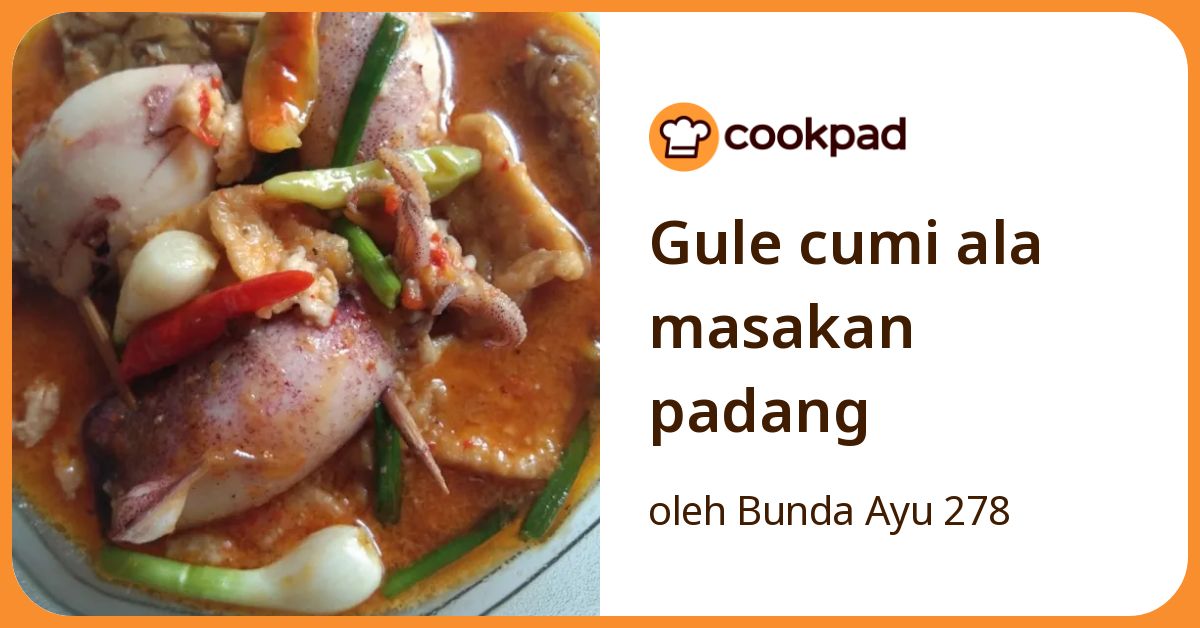 Gule cumi ala masakan padang