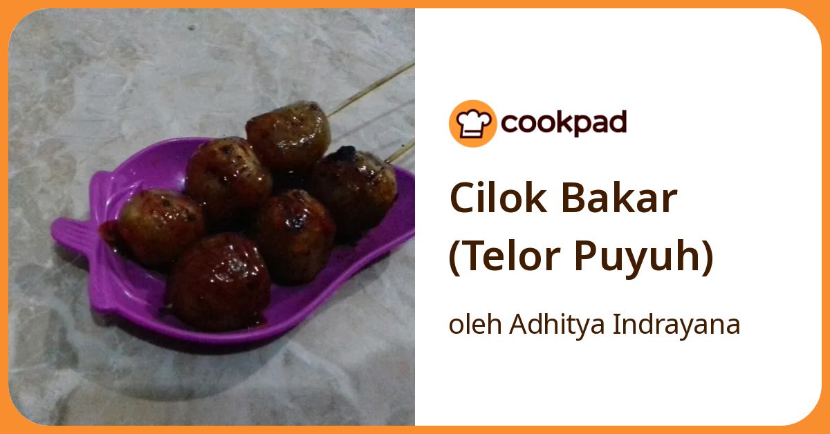 Cilok Bakar (Telor Puyuh)
