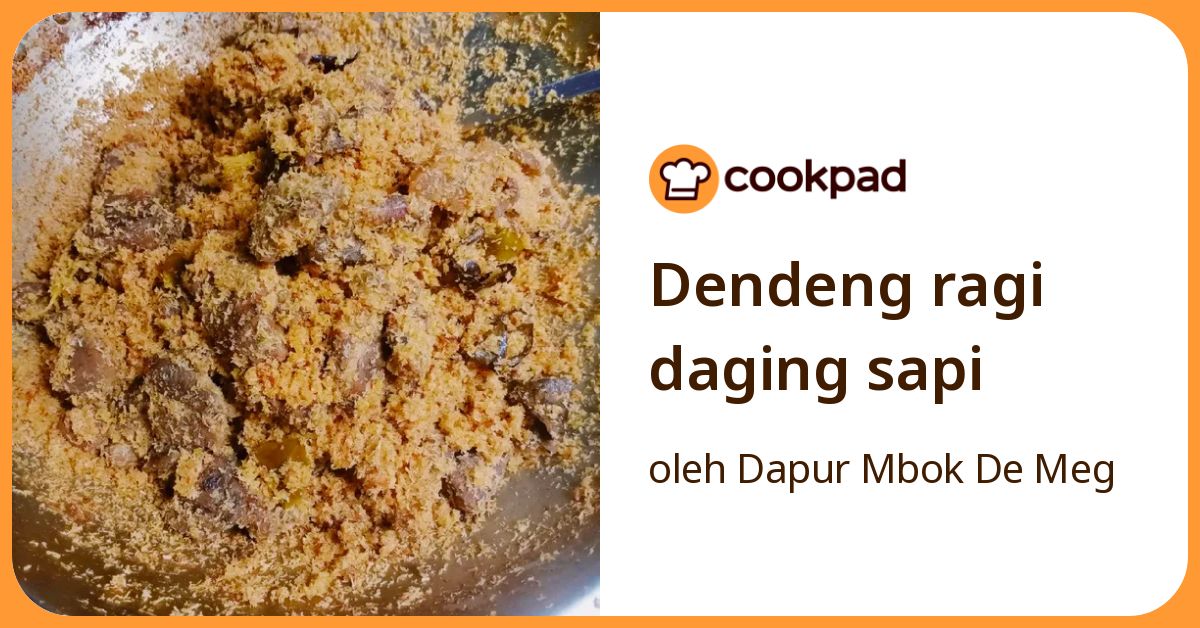 Resep Dendeng Ragi Daging Sapi oleh Dapur Mbok De Meg - Cookpad