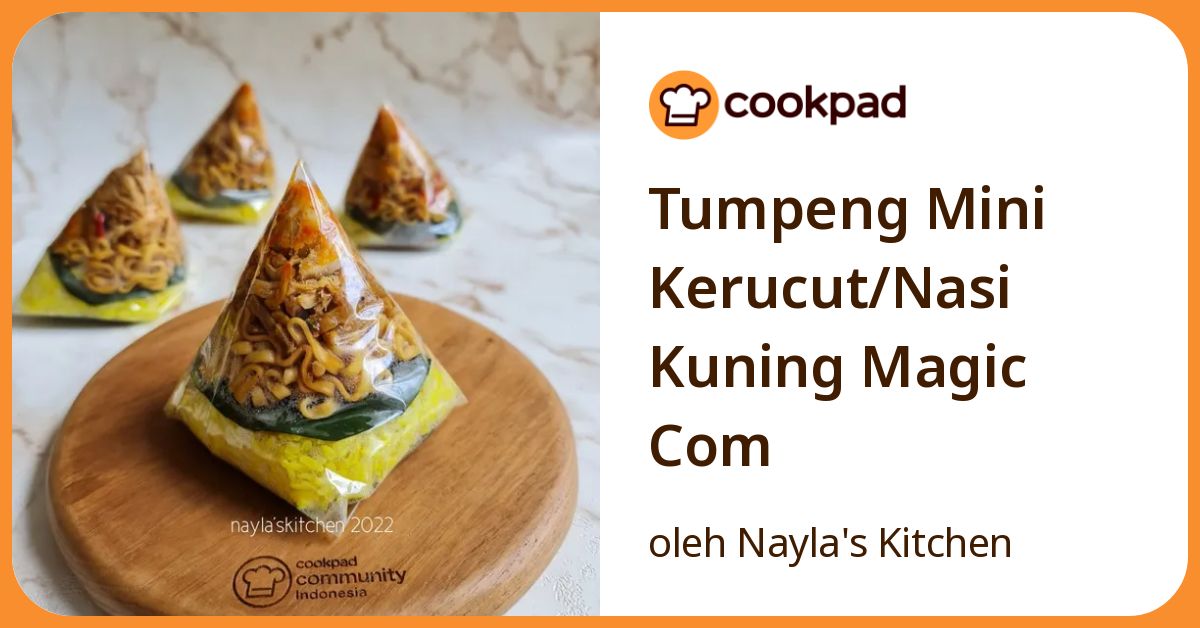 Tumpeng Mini Kerucut/Nasi Kuning Magic Com