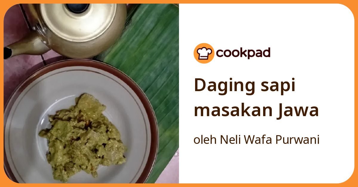 Daging sapi masakan Jawa