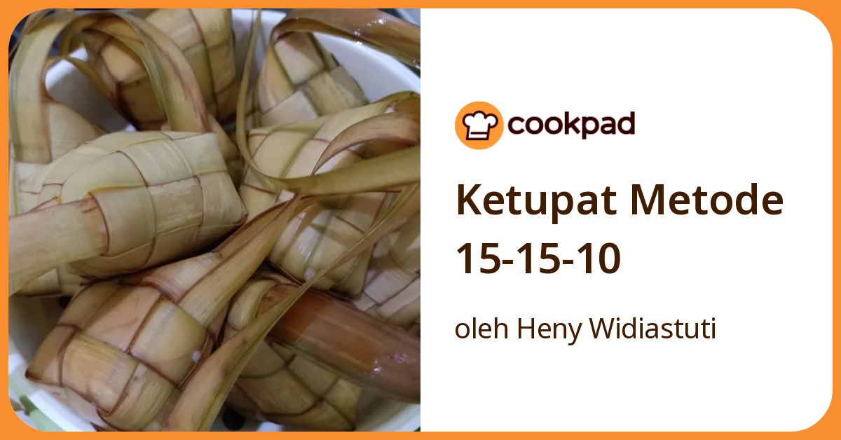 Ketupat Metode 15-15-10