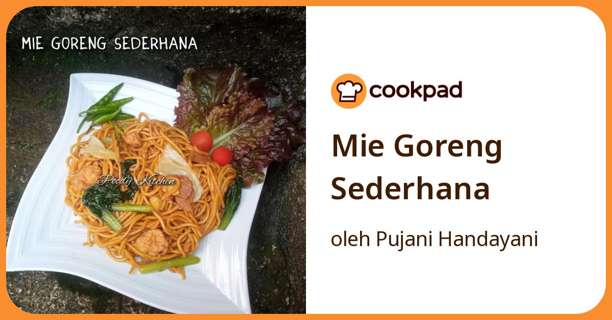 Mie Goreng Sederhana