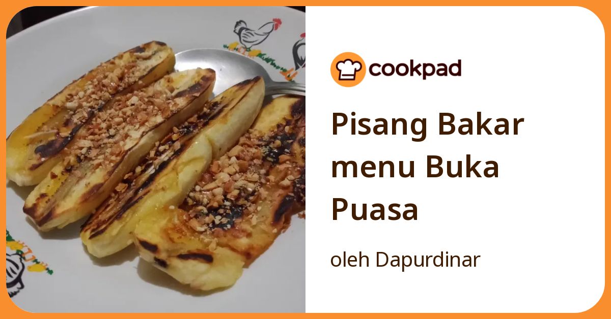 Pisang Bakar menu Buka Puasa