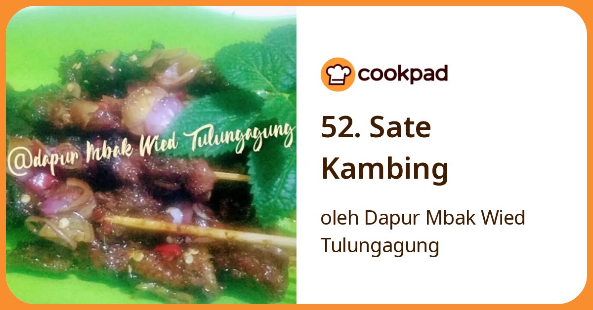 52. Sate Kambing