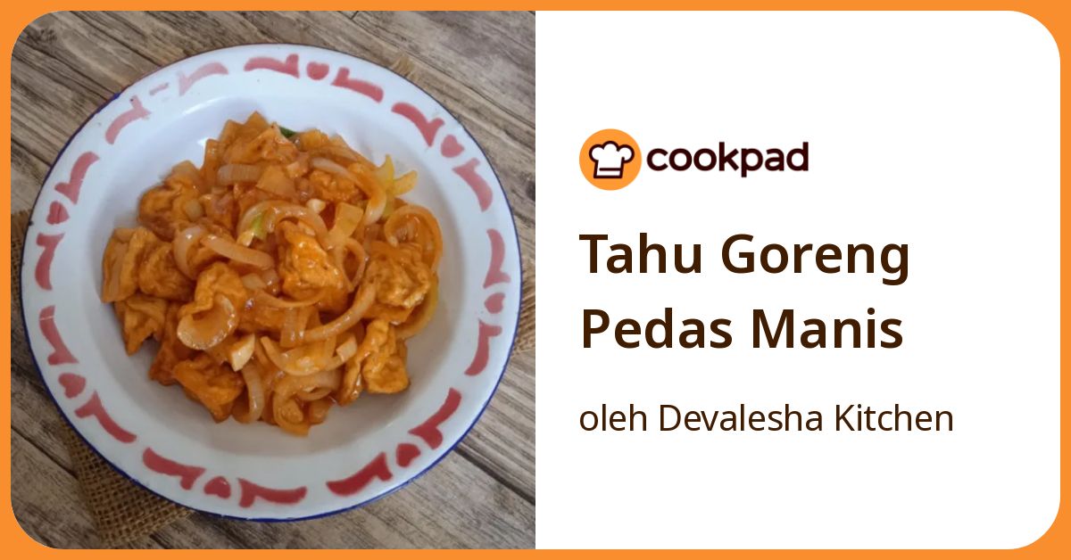 Tahu Goreng Pedas Manis