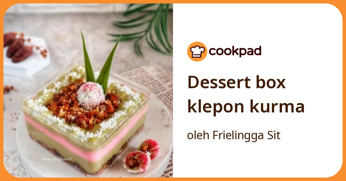 Dessert box klepon kurma