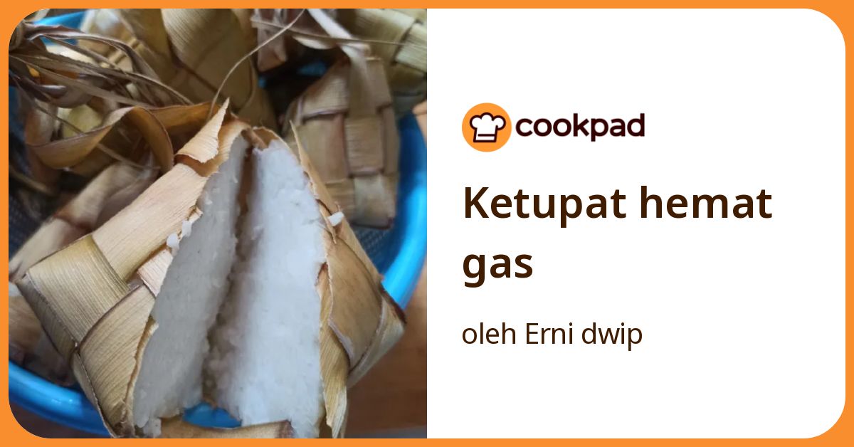 Ketupat hemat gas