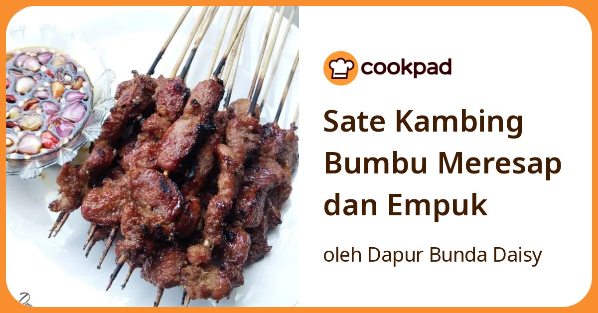 Sate Kambing Bumbu Meresap dan Empuk