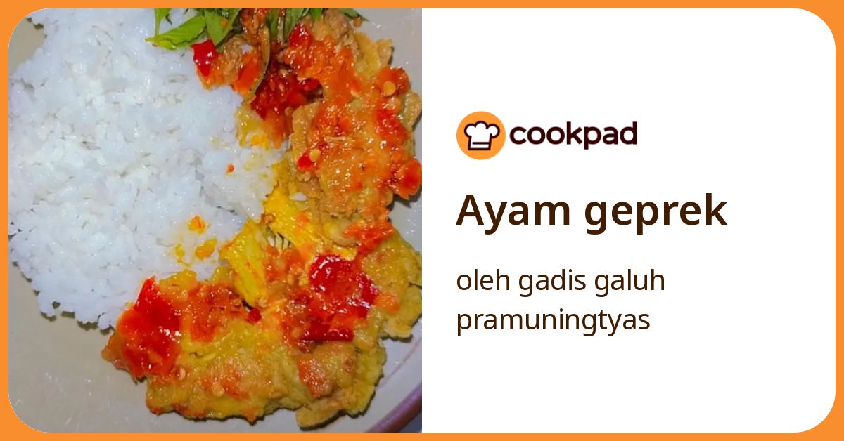Ayam geprek