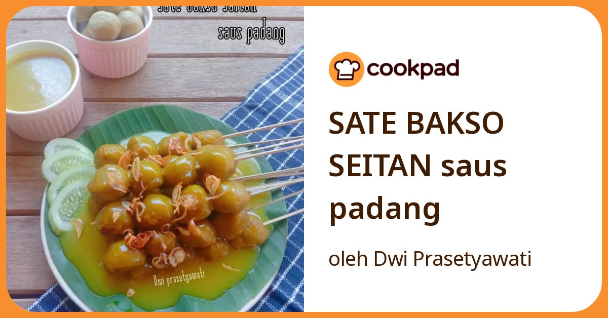 SATE BAKSO SEITAN saus padang