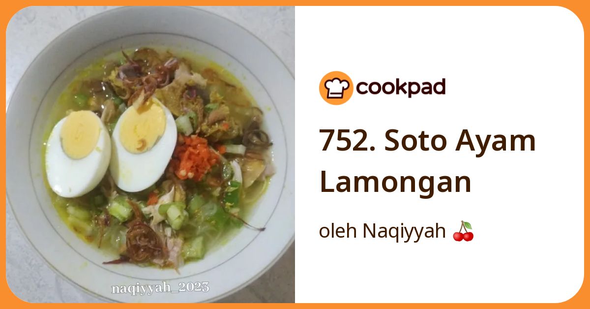 752. Soto Ayam Lamongan