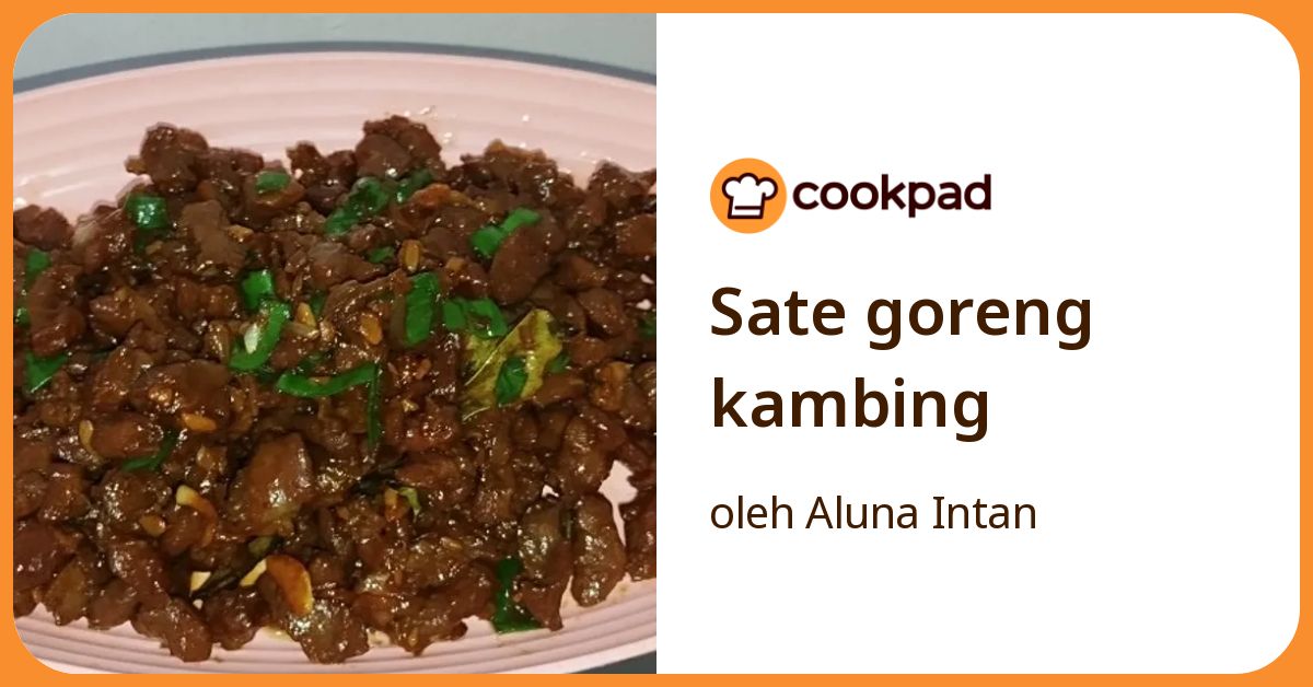 Sate goreng kambing