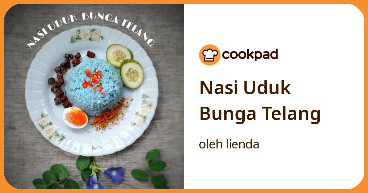Nasi Uduk Bunga Telang
