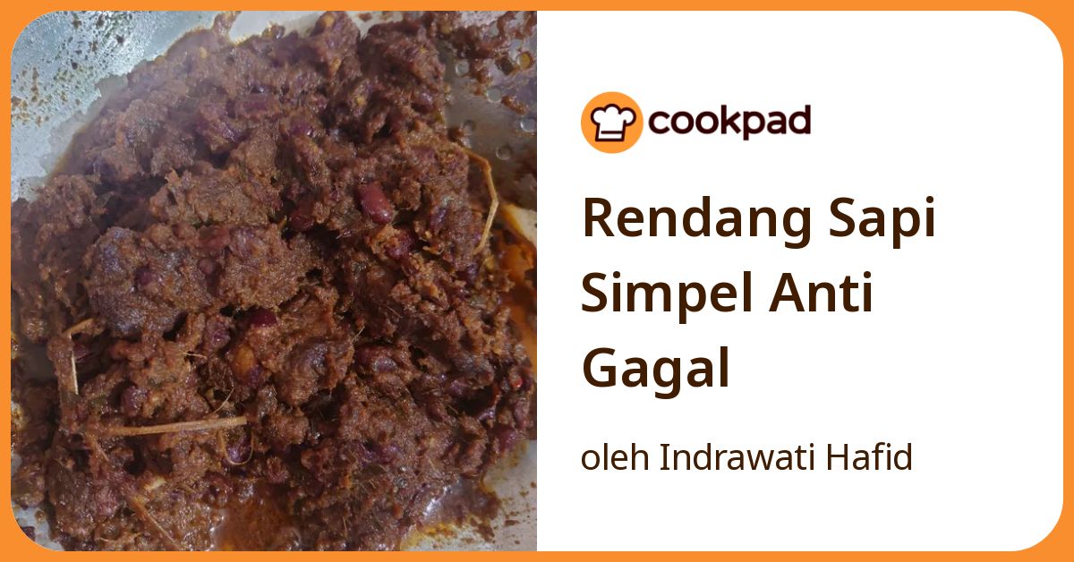 Rendang Sapi Simpel Anti Gagal