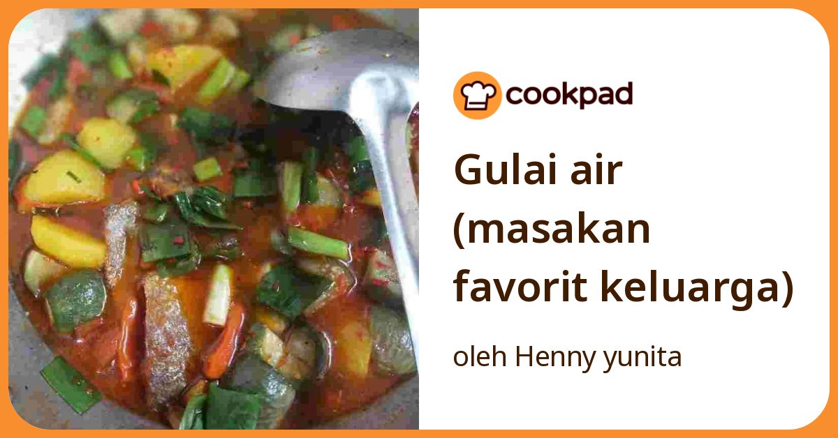 Gulai air (masakan favorit keluarga)