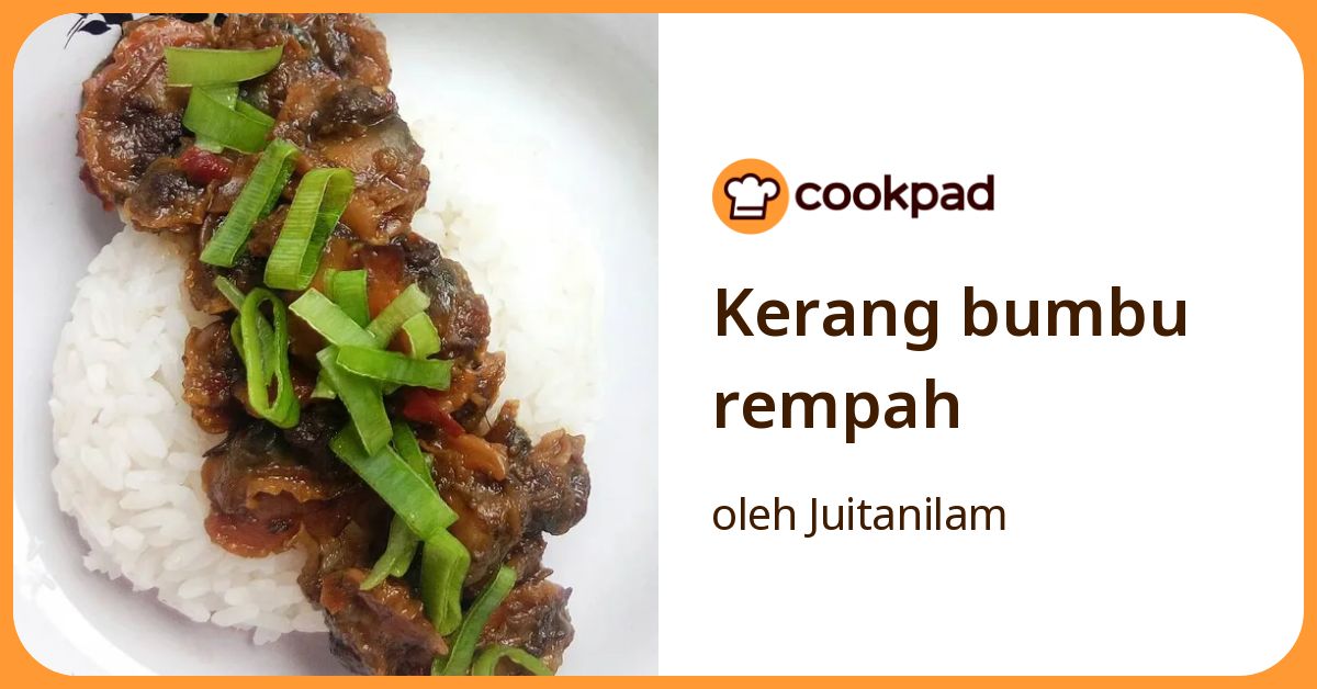 Resep Kerang Bumbu Rempah oleh Juitanilam - Cookpad