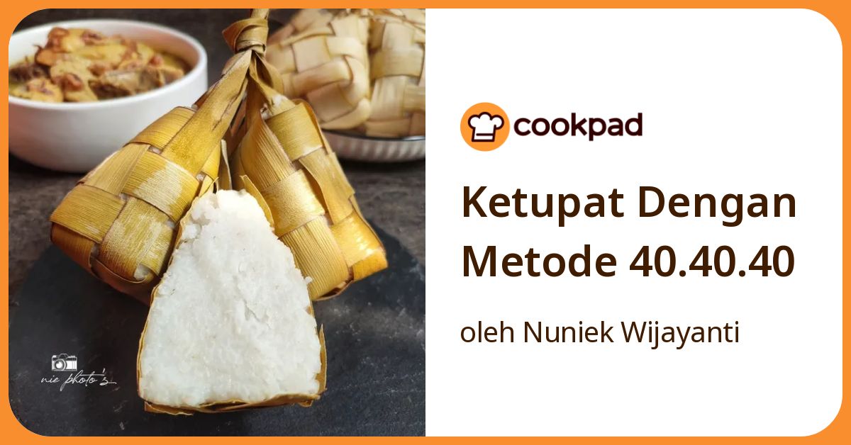 Ketupat Dengan Metode 40.40.40