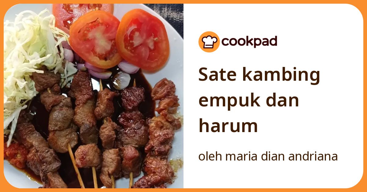 Sate kambing empuk dan harum