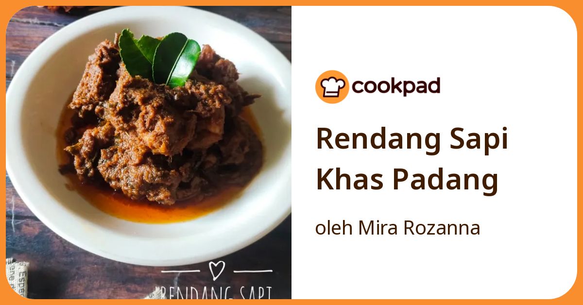 Rendang Sapi Khas Padang