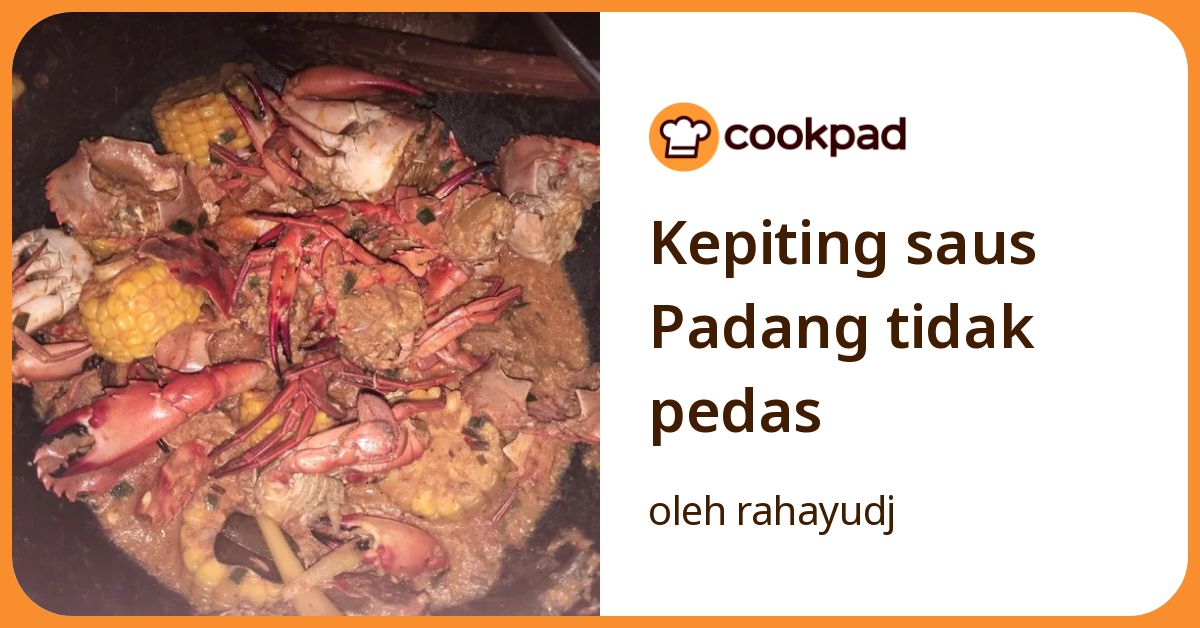 Kepiting saus Padang tidak pedas