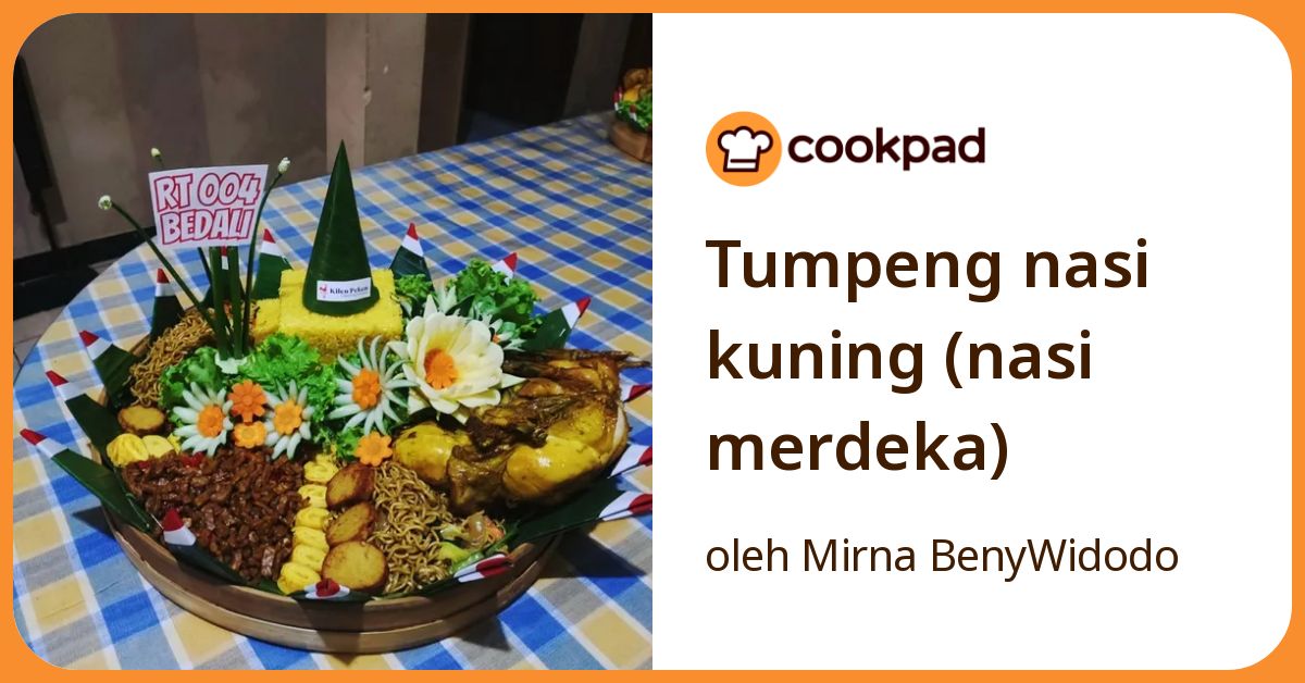 Tumpeng nasi kuning (nasi merdeka)