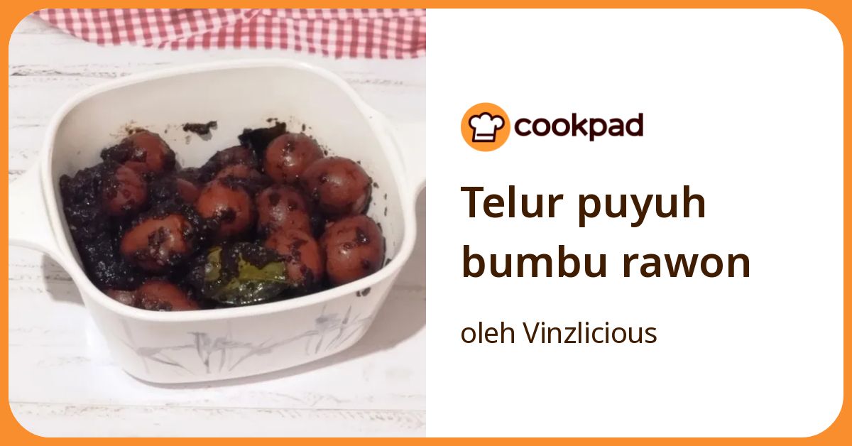 Telur puyuh bumbu rawon