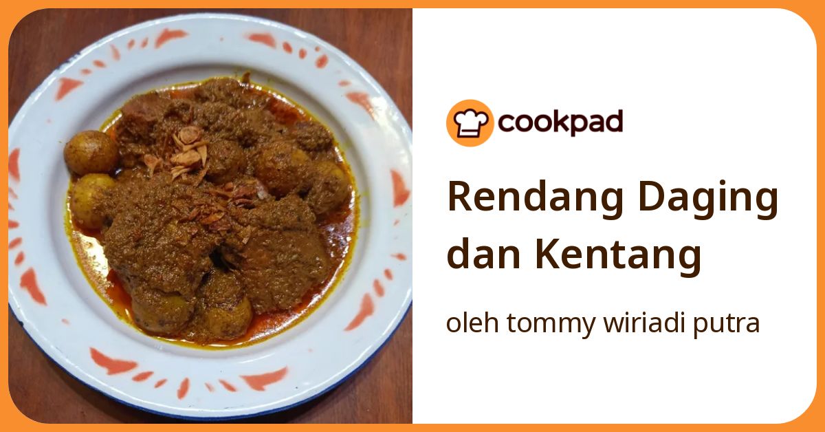 Rendang Daging dan Kentang