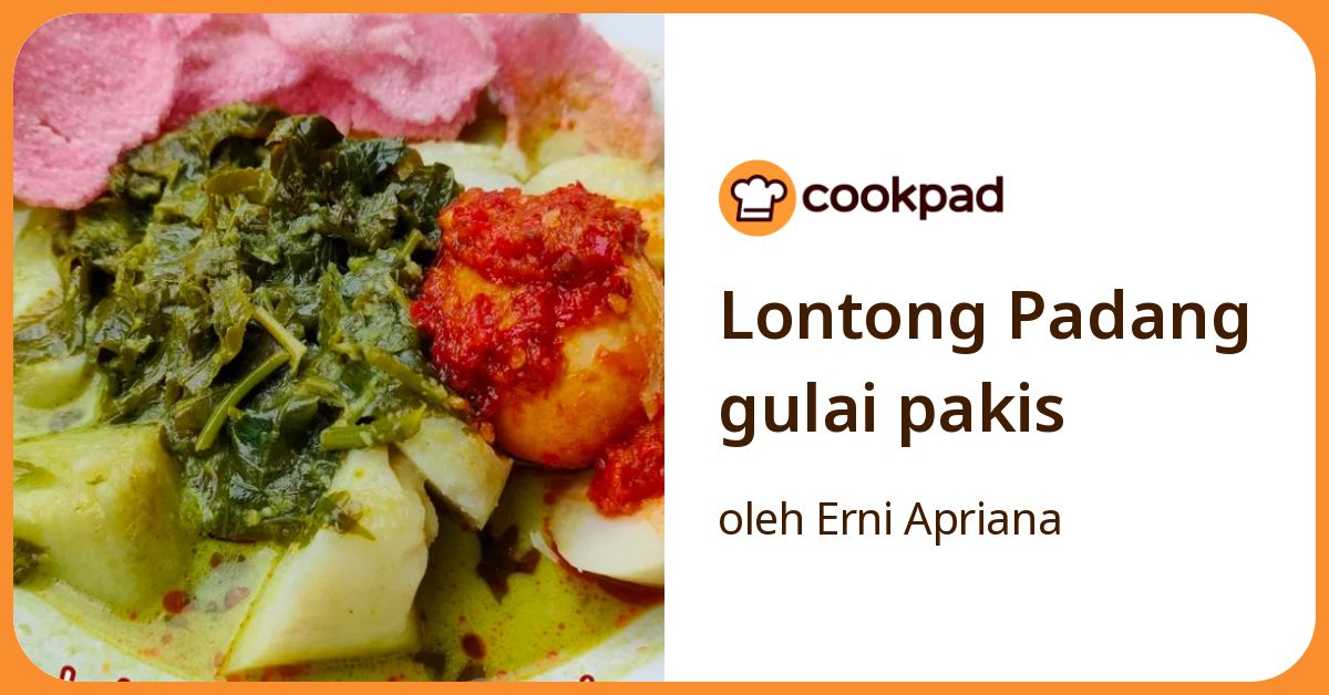 Lontong Padang gulai pakis