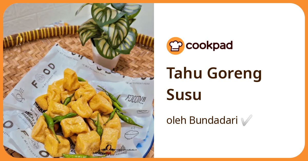 Tahu Goreng Susu