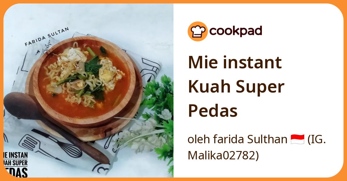 Mie instant Kuah Super Pedas