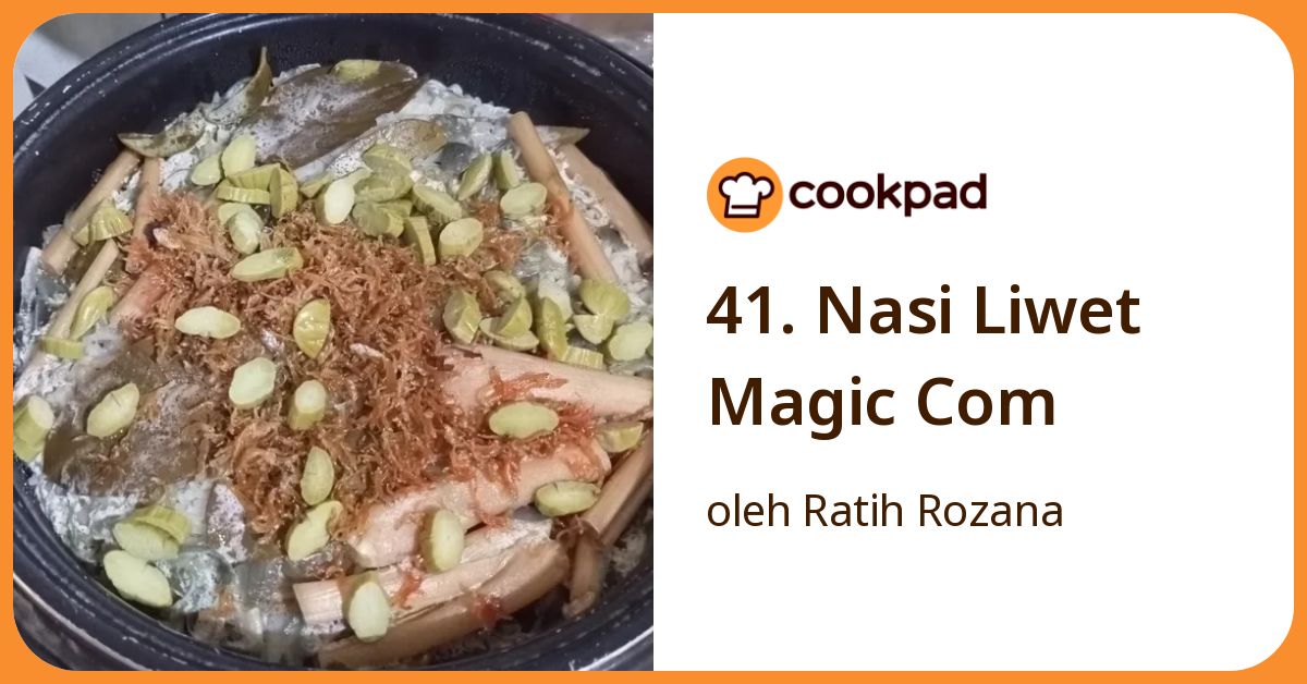 41. Nasi Liwet Magic Com