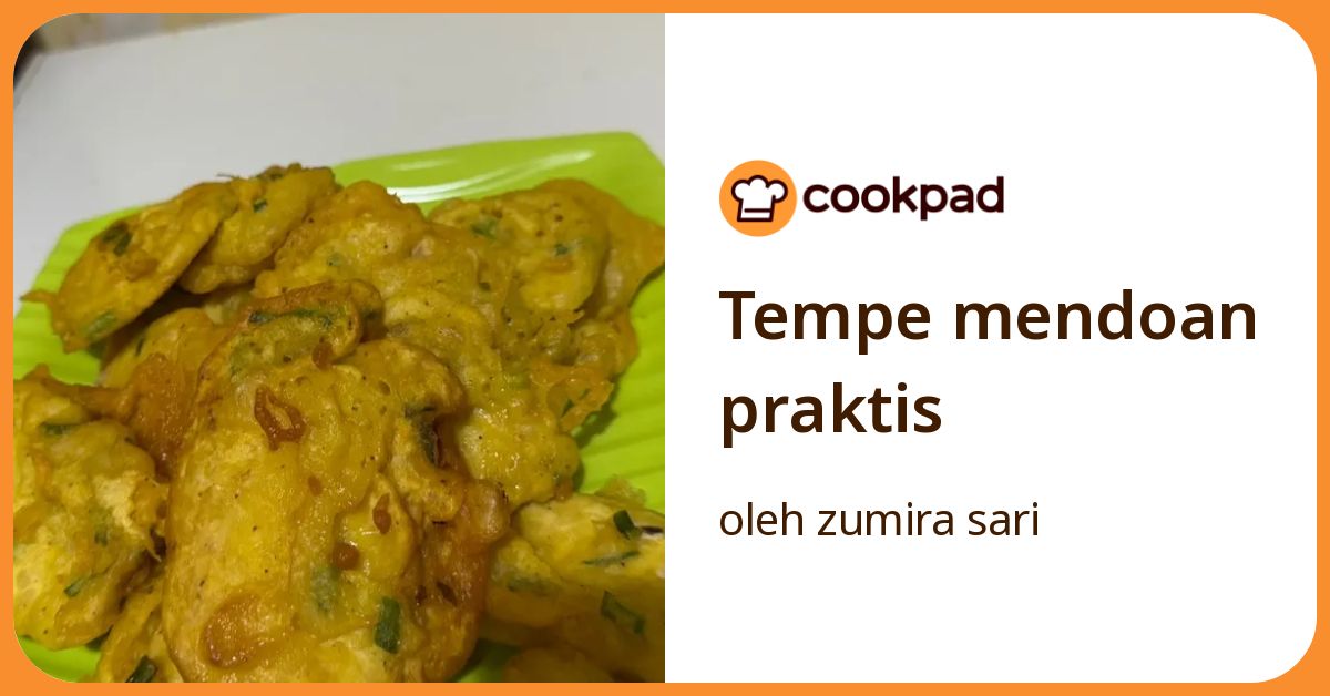 Tempe mendoan praktis
