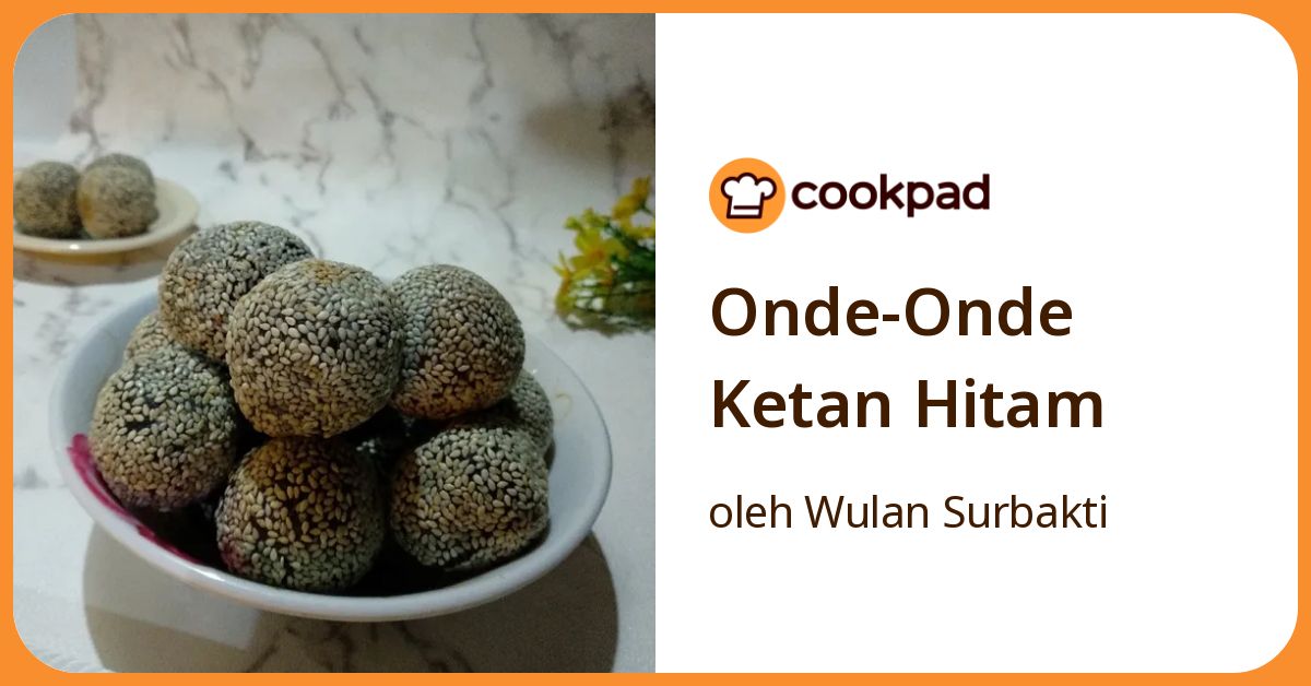 Onde-Onde Ketan Hitam