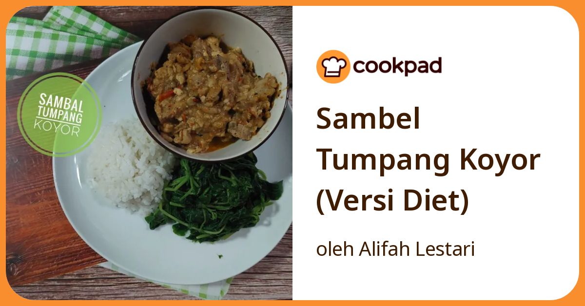 Sambel Tumpang Koyor (Versi Diet)