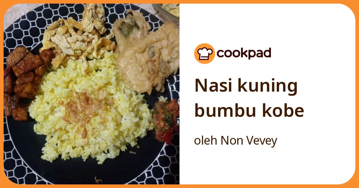 Nasi kuning bumbu kobe
