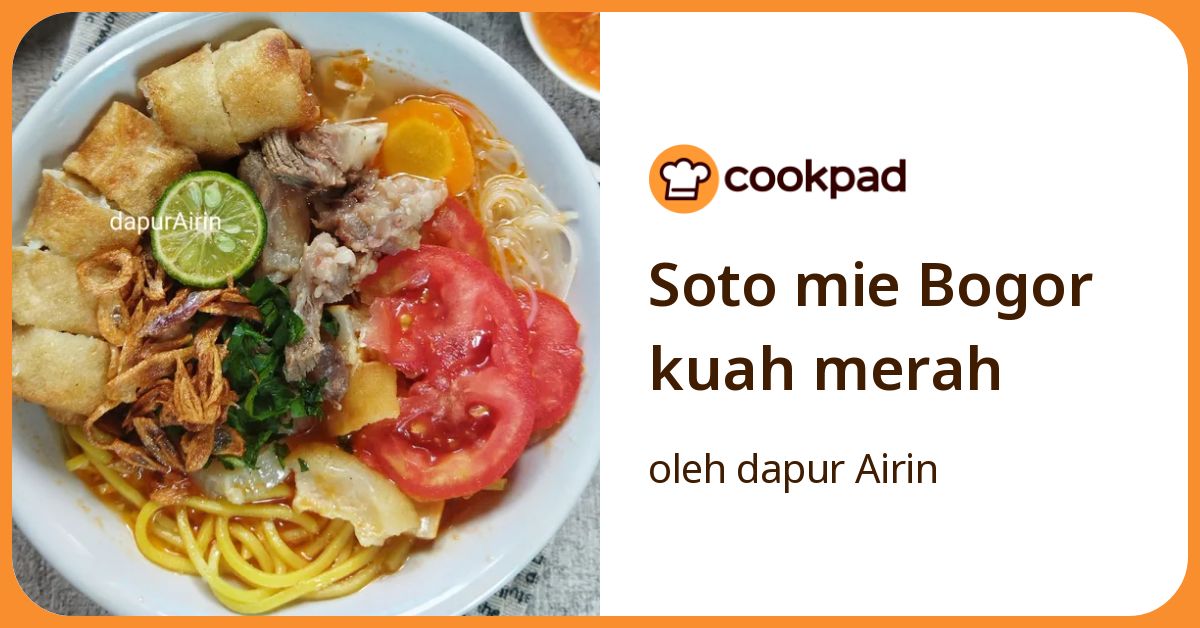 Soto mie Bogor kuah merah
