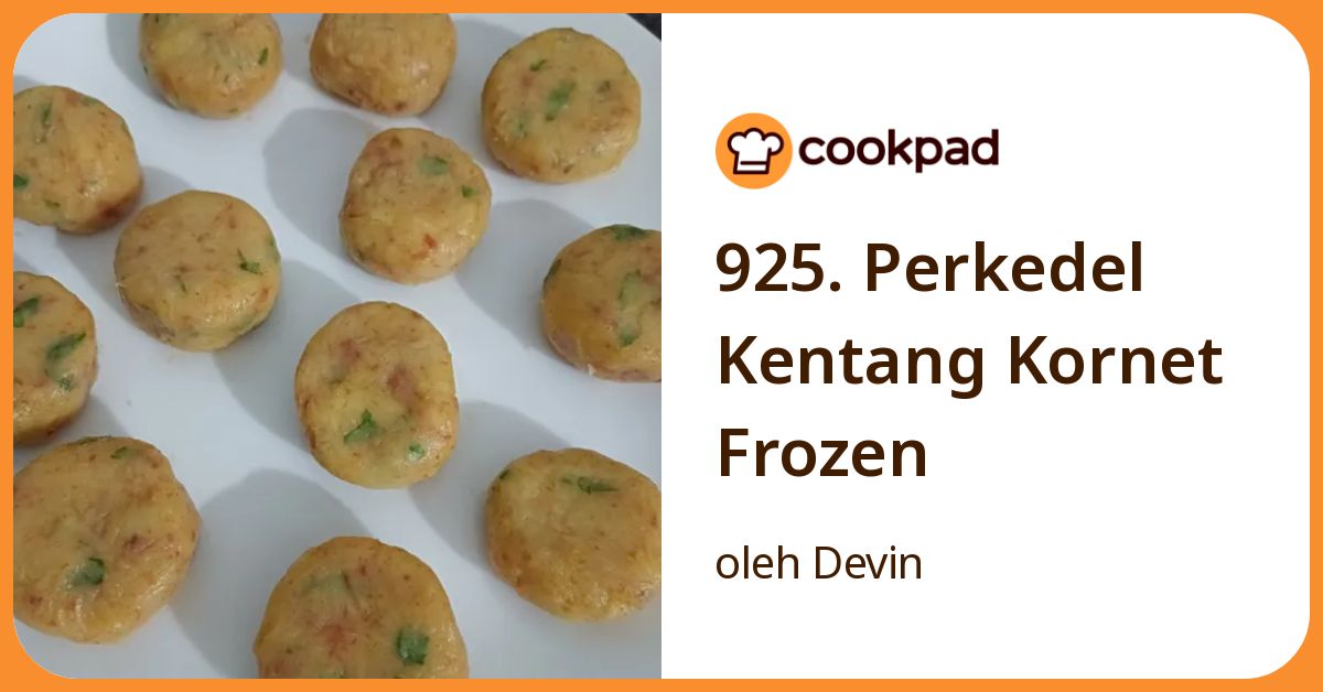 925. Perkedel Kentang Kornet Frozen