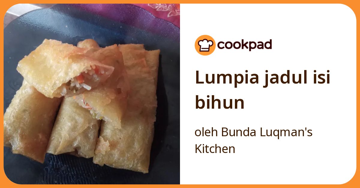 Lumpia jadul isi bihun