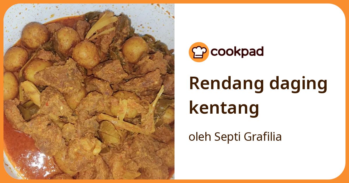 Rendang daging kentang