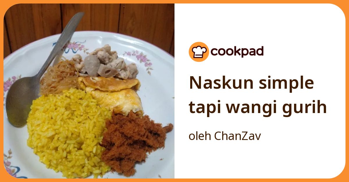 Naskun simple tapi wangi gurih