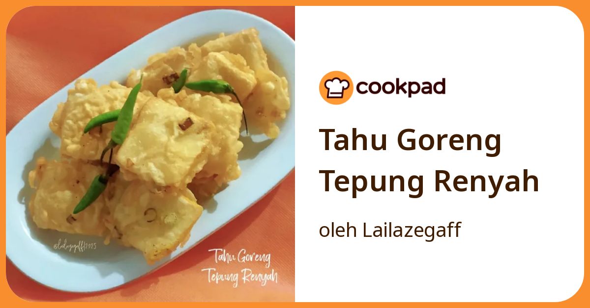 Tahu Goreng Tepung Renyah