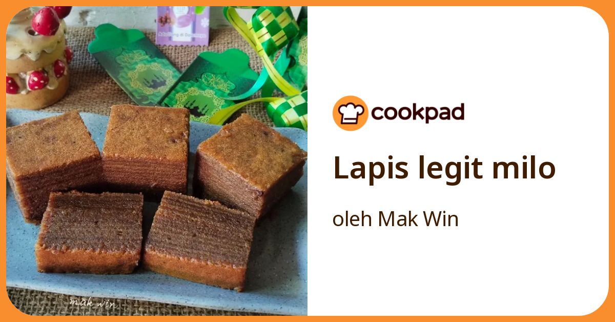 Lapis legit milo