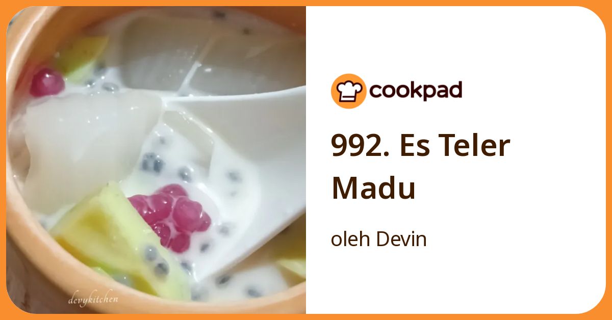 992. Es Teler Madu