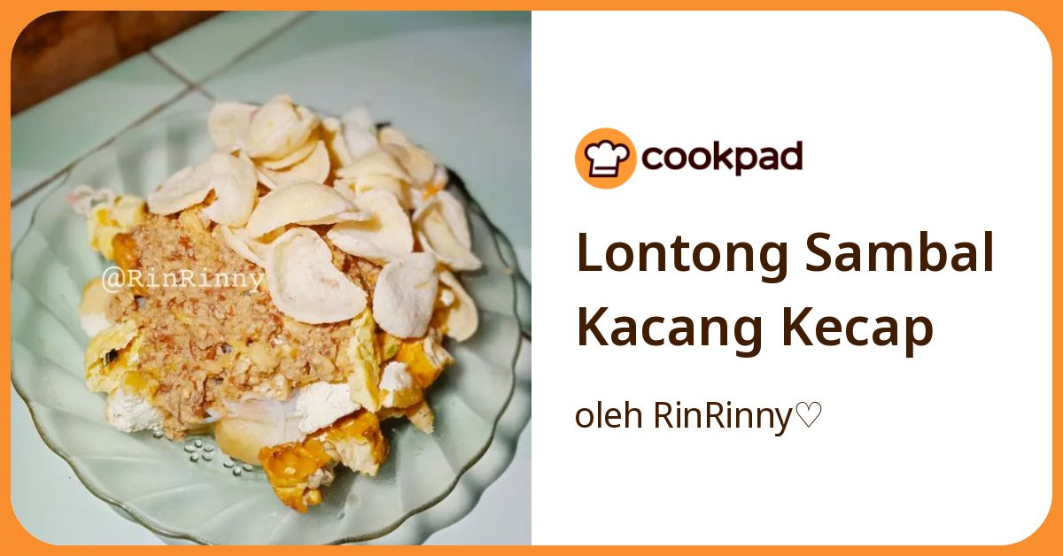 Lontong Sambal Kacang Kecap