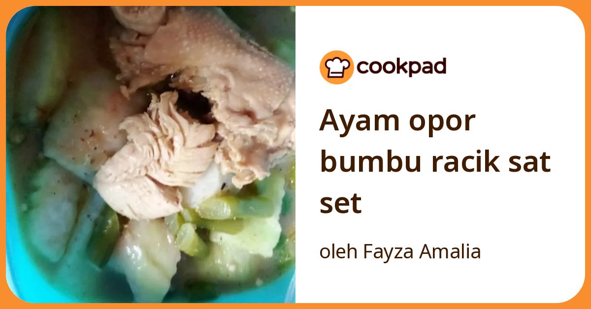 Ayam opor bumbu racik sat set