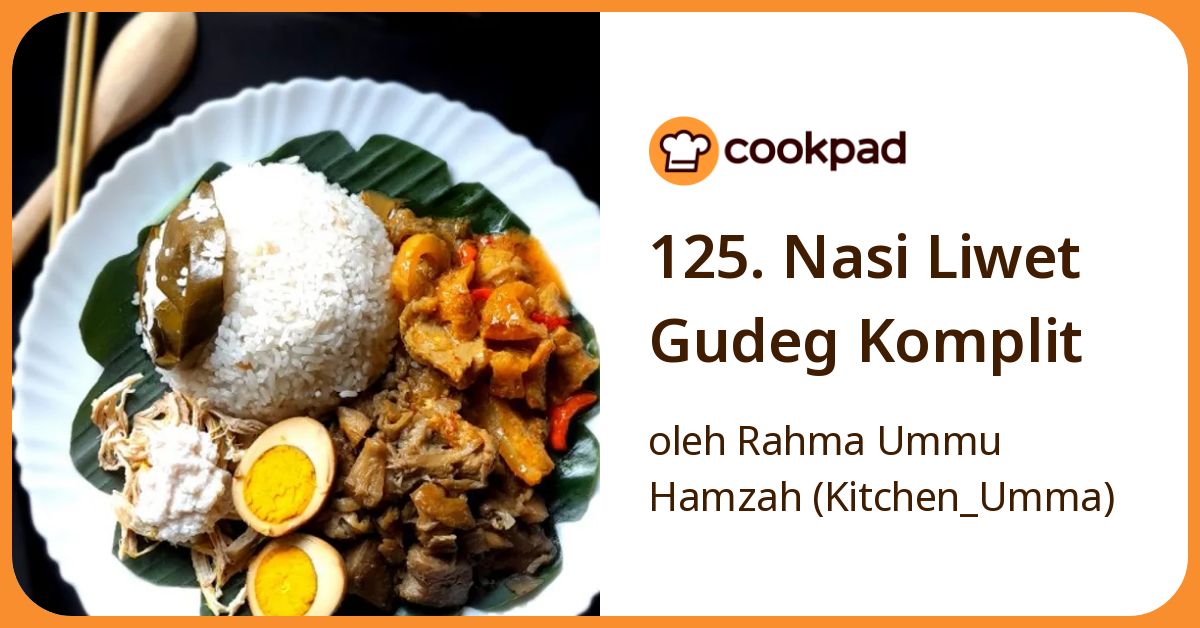 125. Nasi Liwet Gudeg Komplit
